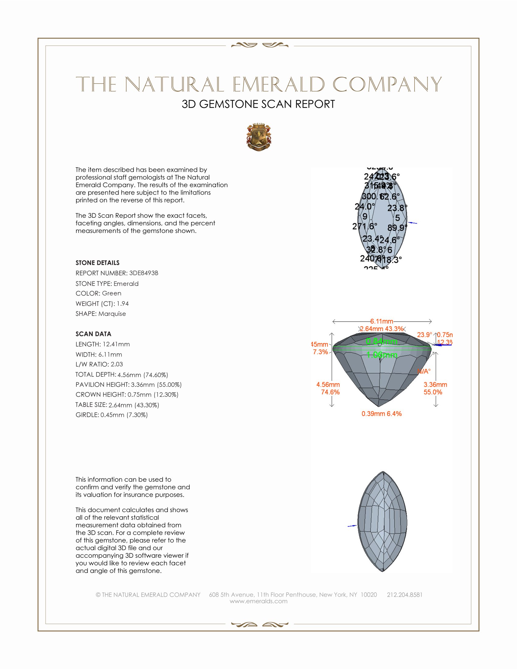 1.94 Ct. Emerald from Zambia