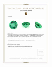 1.13 Ct. Emerald from Zambia Appraisal
