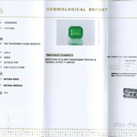 3.29 Ct. Emerald from Colombia Scan Report