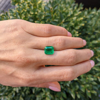 3.29 Ct. Emerald from Colombia Life Style