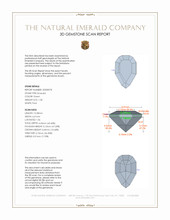 1.58 Ct. Emerald from Colombia 3 D Scan Report