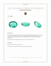 2.22 Ct. Emerald from Madagascar Appraisal