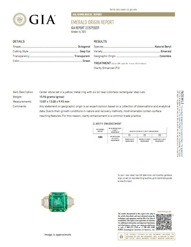 11.47 Ct. Emerald from Colombia