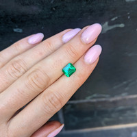1.77 Ct. Emerald from Colombia Life Style