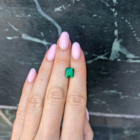 1.77 Ct. Emerald from Colombia Life Style