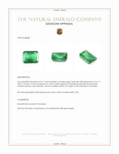 0.71 Ct. Emerald from Colombia Appraisal