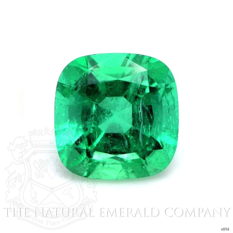 Pave Emerald Ring 2.34 Ct., 18K White Gold