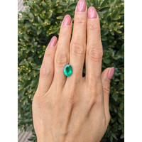 3.62 Ct. Emerald from Zambia Life Style