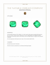 6.19 Ct. Cabochon Emerald from Colombia Appraisal