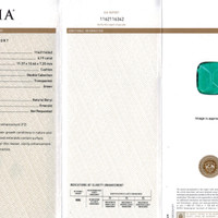 6.19 Ct. Cabochon Emerald from Colombia Scan Report