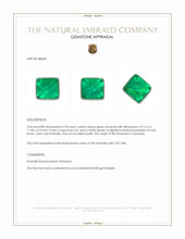 6.78 Ct. Cabochon Emerald from Colombia Appraisal