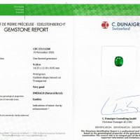 9.18 Ct. Emerald from Zambia Scan Report