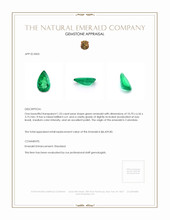 1.33 Ct. Emerald from Colombia Appraisal