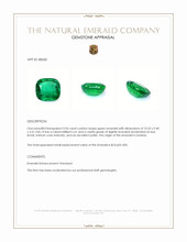 3.96 Ct. Emerald from Zambia Appraisal