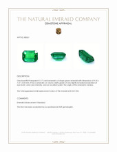 2.17 Ct. Emerald from Zambia Appraisal