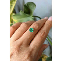 1.48 Ct. Cabochon Emerald from Zambia Life Style