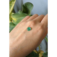 1.48 Ct. Cabochon Emerald from Zambia Life Style