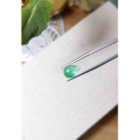 3.74 Ct. Cabochon Emerald from Zambia Life Style