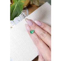3.74 Ct. Cabochon Emerald from Zambia Life Style