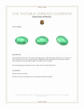 1.48 Ct. Cabochon Emerald from Zambia Appraisal