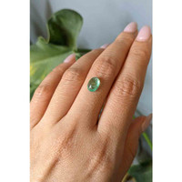 1.48 Ct. Cabochon Emerald from Zambia Life Style