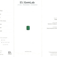 3.50 Ct. Emerald from Zambia Scan Report