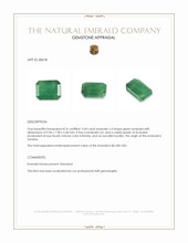 3.50 Ct. Emerald from Zambia Appraisal