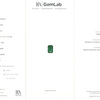 3.25 Ct. Emerald from Zambia Scan Report