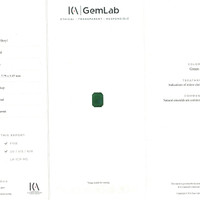 3.04 Ct. Emerald from Zambia Scan Report