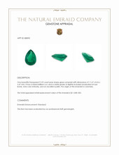 2.59 Ct. Emerald from Colombia Appraisal