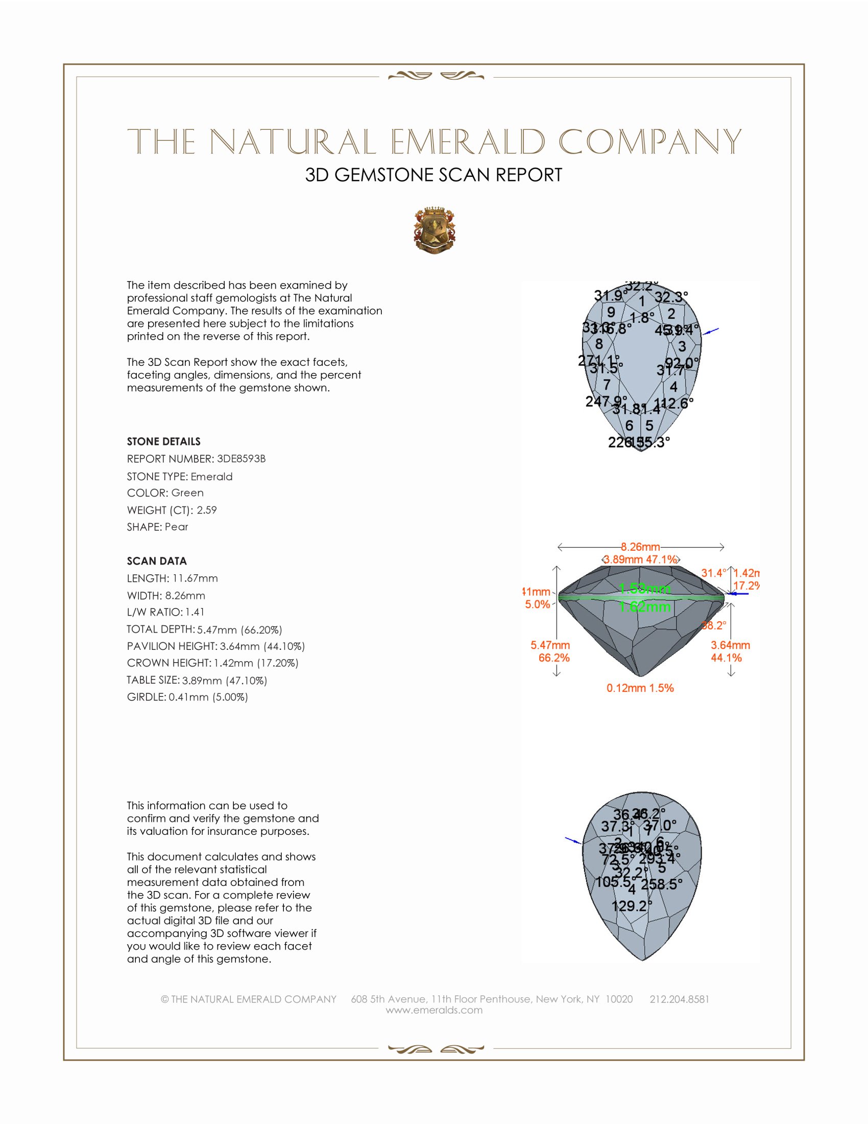 2.59 Ct. Emerald from Colombia