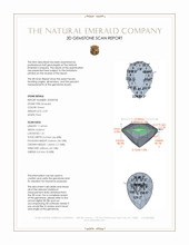 2.59 Ct. Emerald from Colombia 3 D Scan Report