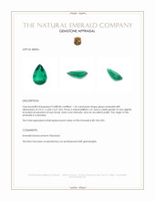 1.26 Ct. Emerald from Colombia Appraisal