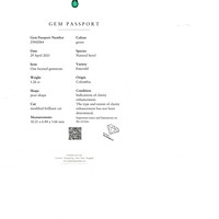 1.26 Ct. Emerald from Colombia Scan Report