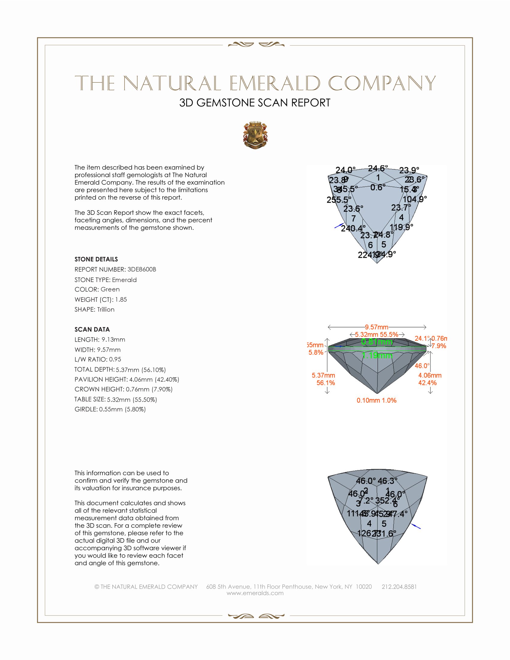 1.85 Ct. Emerald from Colombia
