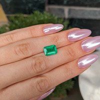 3.43 Ct. Emerald from Colombia Life Style