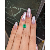 1.56 Ct. Emerald from Colombia Life Style