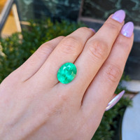 7.24 Ct. Emerald from Colombia Life Style