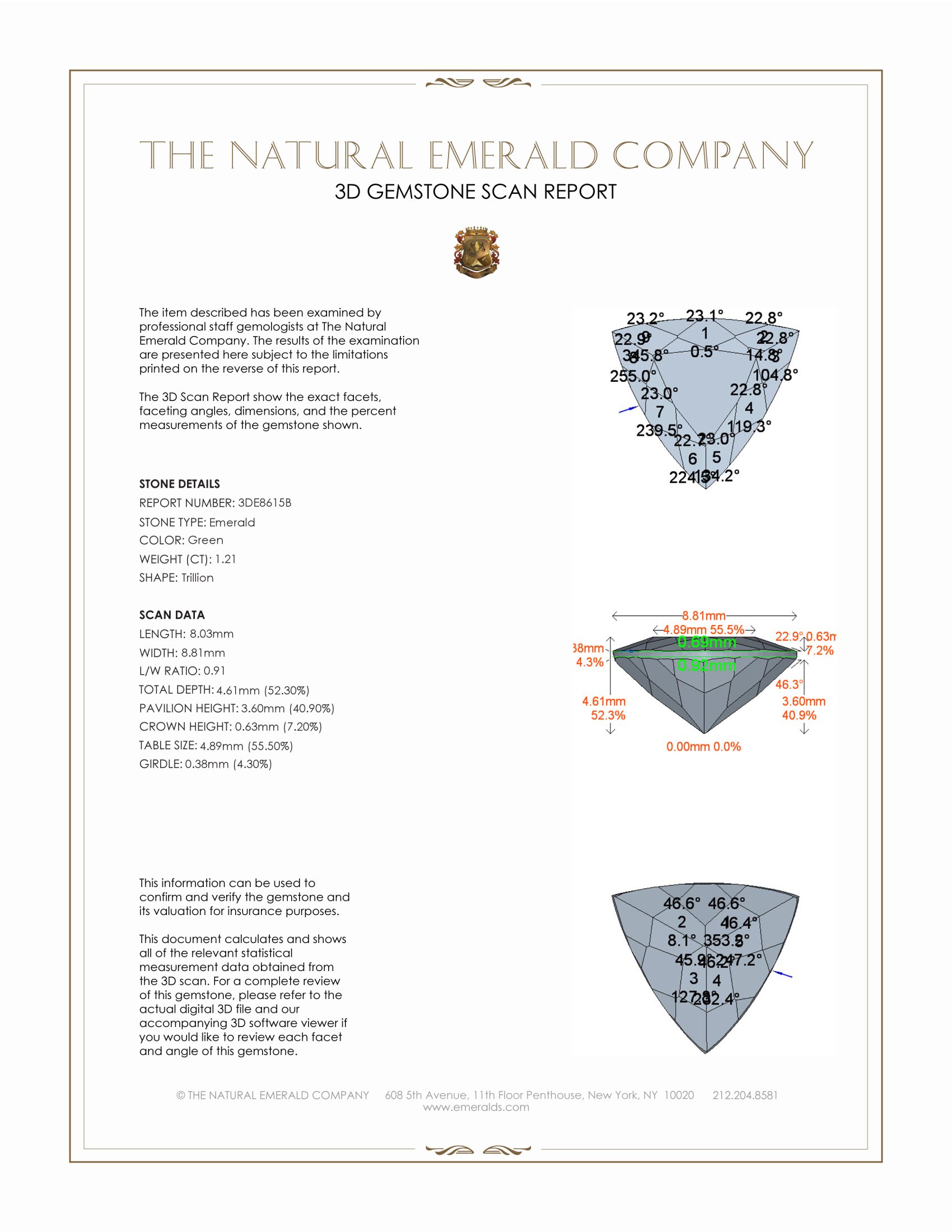 1.21 Ct. Emerald from Colombia