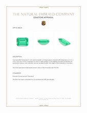 1.00 Ct. Emerald from Colombia Appraisal