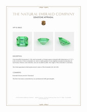 1.38 Ct. Emerald from Colombia Appraisal