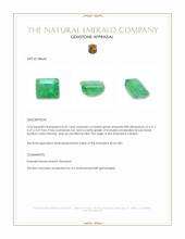 0.65 Ct. Emerald from Zambia Appraisal