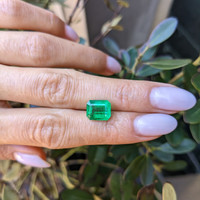 3.41 Ct. Emerald from Zambia Life Style