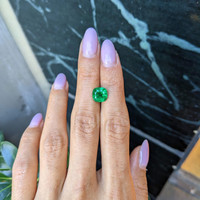 2.82 Ct. Emerald from Zambia Life Style