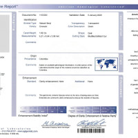 1.82 Ct. Emerald from Colombia Scan Report