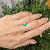 1.56 Ct. Emerald from Colombia Life Style