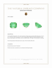 1.59 Ct. Emerald from Colombia Appraisal