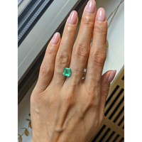 2.42 Ct. Emerald from Colombia Life Style