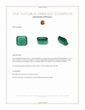 6.12 Ct. Emerald from Zambia Appraisal