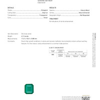 6.12 Ct. Emerald from Zambia Scan Report
